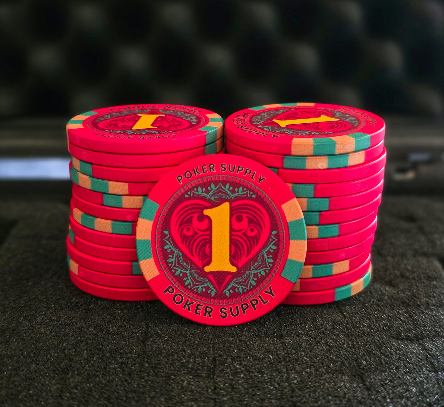 Value 1 - Ceramic Poker Chips (25 pieces)