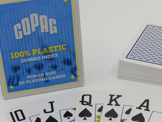 Cartes à jouer Copag, 100% plastique - Index Jumbo