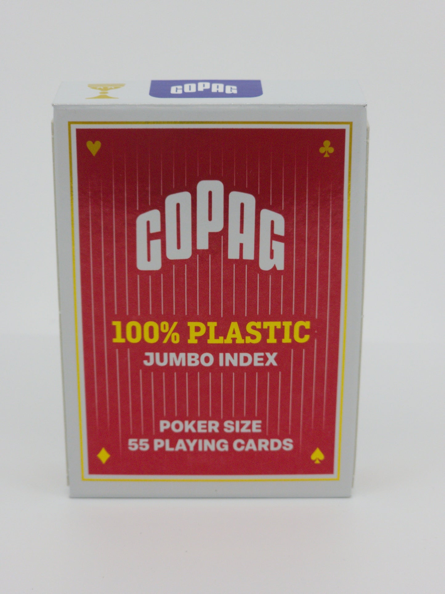 Copag Pokerkarten 100% Plastik - Jumbo Index - Rot