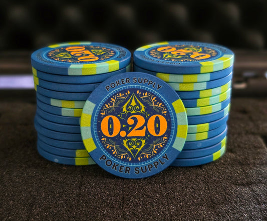 Wert 0.20 - Keramik Pokerchips (25 Stück)