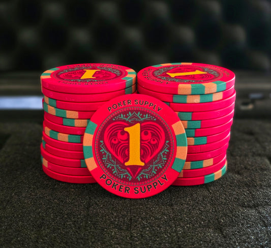 Wert 1 - Keramik Pokerchips (25 Stück)