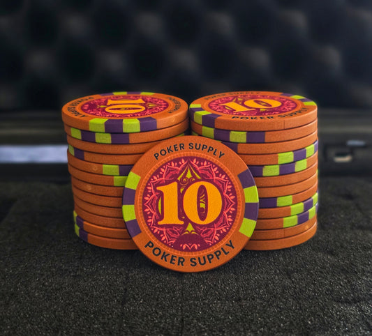Wert 10 - Keramik Pokerchips (25 Stück)