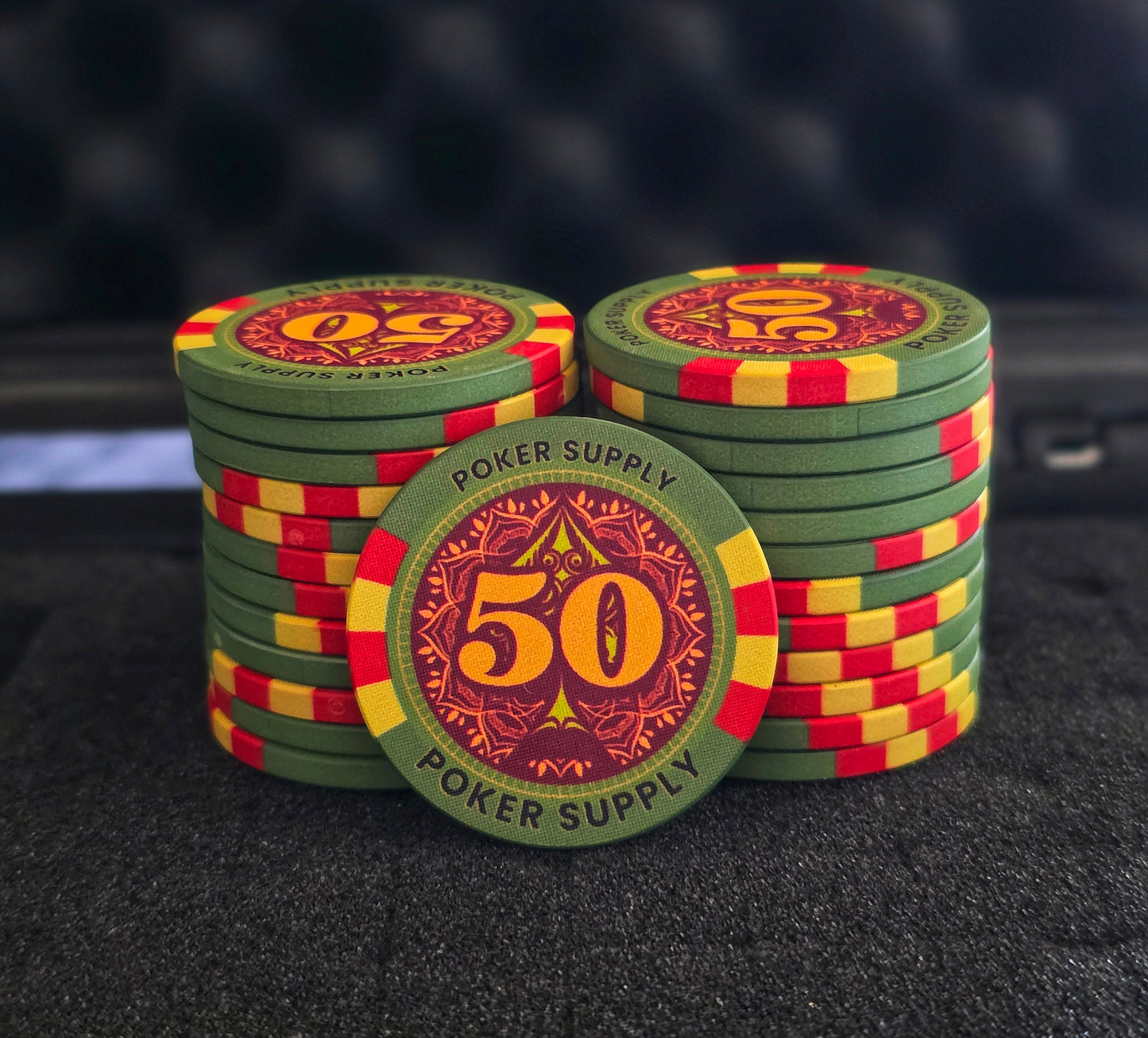 Value 50 - Ceramic Poker Chips (25 pieces)