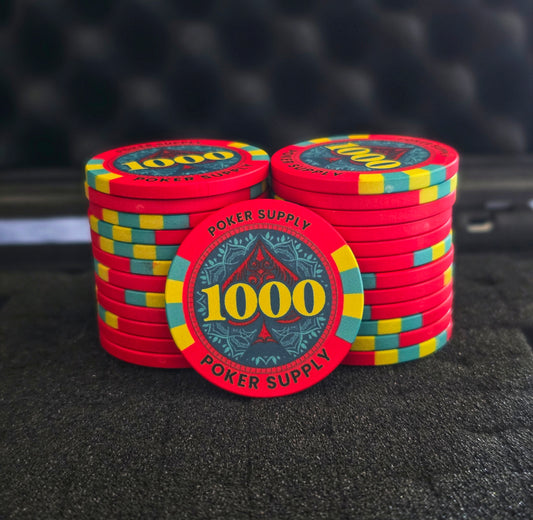 Wert 1000 - Keramik Pokerchips (25 Stück)
