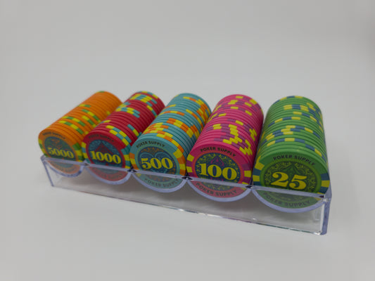 Chip Rack aus Acryl - für 100 Pokerchips